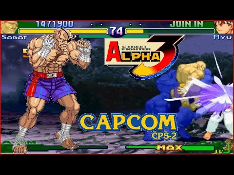 Street Fighter Alpha 3(Zero 3) Expert difficulty Sagat 2:0 Playthrough