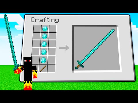 FIZ A MAIOR ESPADA DO MINECRAFT