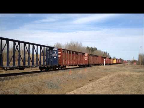 Pair Of SD60Fs!!! CN 347 (Mixed) @ MP 63.3 Edson Sub. Alberta 04MAY13 SD60F 5543 Leading