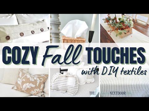 🍁COZY FALL TOUCHES WITH TEXTILES | FALL SEWING PROJECTS