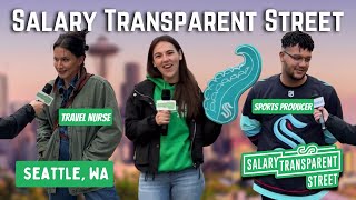 Salary Transparent Street Compilation | Seattle, WA📍