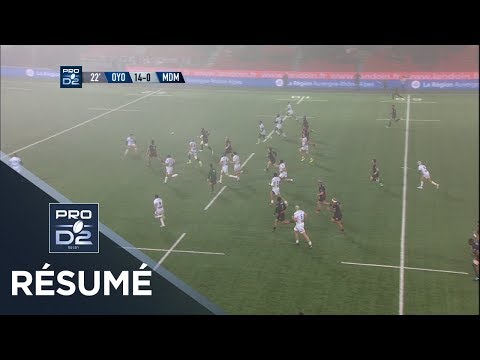 PRO D2 - Résumé Oyonnax-Mont-de-Marsan: 34-14 - J20 - Saison 2018/2019