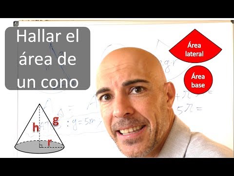 HALLAR EL ÁREA DE UN CONO