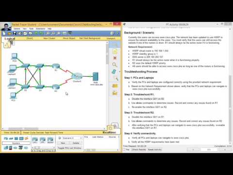 4.3.4.4 - 3.4.3.5 Packet Tracer - Troubleshoot HSRP