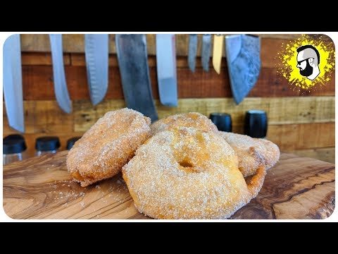 Frittierte Apfelringe REZEPT (Fritteuse oder Pfanne) | Pommes Män
