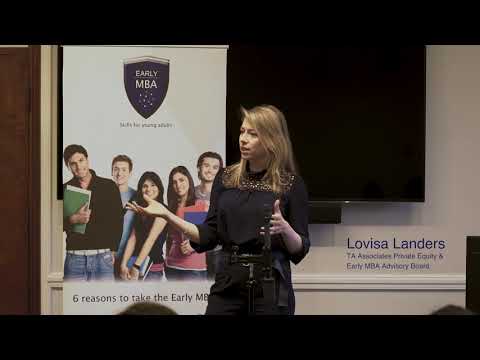 Lovisa Lander - Full Keynote @ Early MBA Programme, Senate House, University of London, April 2019