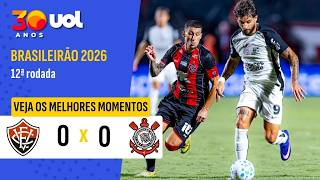 VITÓRIA 0 X 0 CORINTHIANS | TIMÃO EMPATA SEM GOLS E ENTRA NO Z4 DO BRASILEIRÃO | MELHORES MOMENTOS