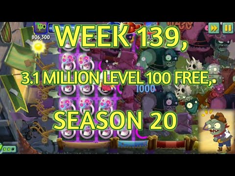 Plants vs Zombies 2 Arena week 137, 3.1 million free, PvZ2 shadow Tournament,
