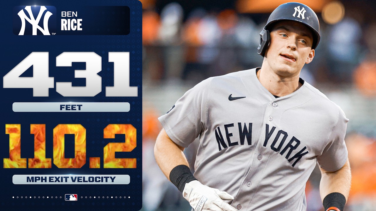 Ben Rice LAUNCHES a 431-foot home run OVER THE SEATS for the Yankees! 🤯🍚 | MLB Highlights