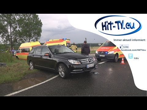 Unfall mit fünf Verletzten und Rettungswagenbeteiligung auf der S255 Raum (Sachsen) 11.07.2014