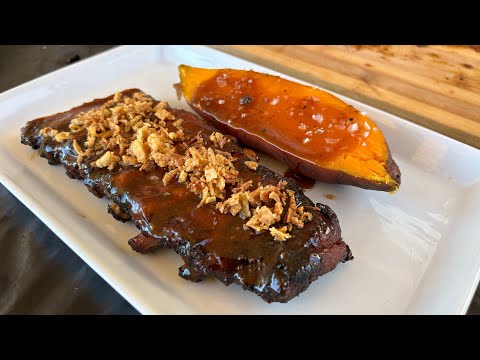 COSTILLAS DE CERDO A LA MIEL 🍯 HECHO A LA PARRILLA 🔥💪🏻