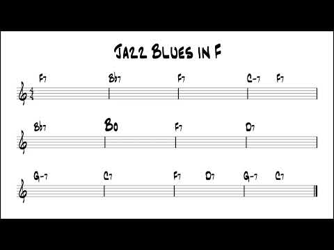 Jazz Blues in F Backing Track / Play-along (120 bpm)