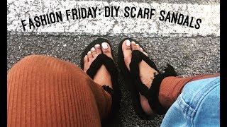DIY Scarf Sandals