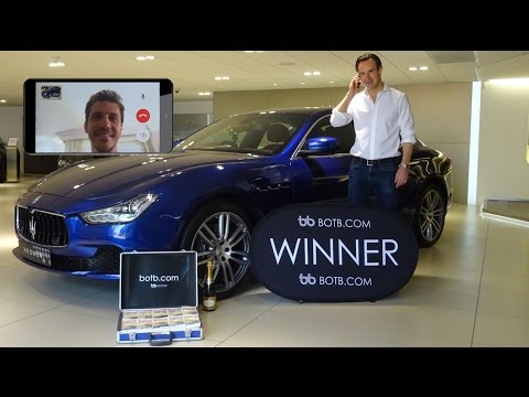 Winner! Week 21 2015 - Maserati Ghibli S plus £10,000 cash! Win Your Dream Car!