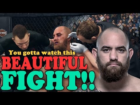 EA Sports UFC 2 - Beautiful Simulation Style Ranked Match - Travis Browne!