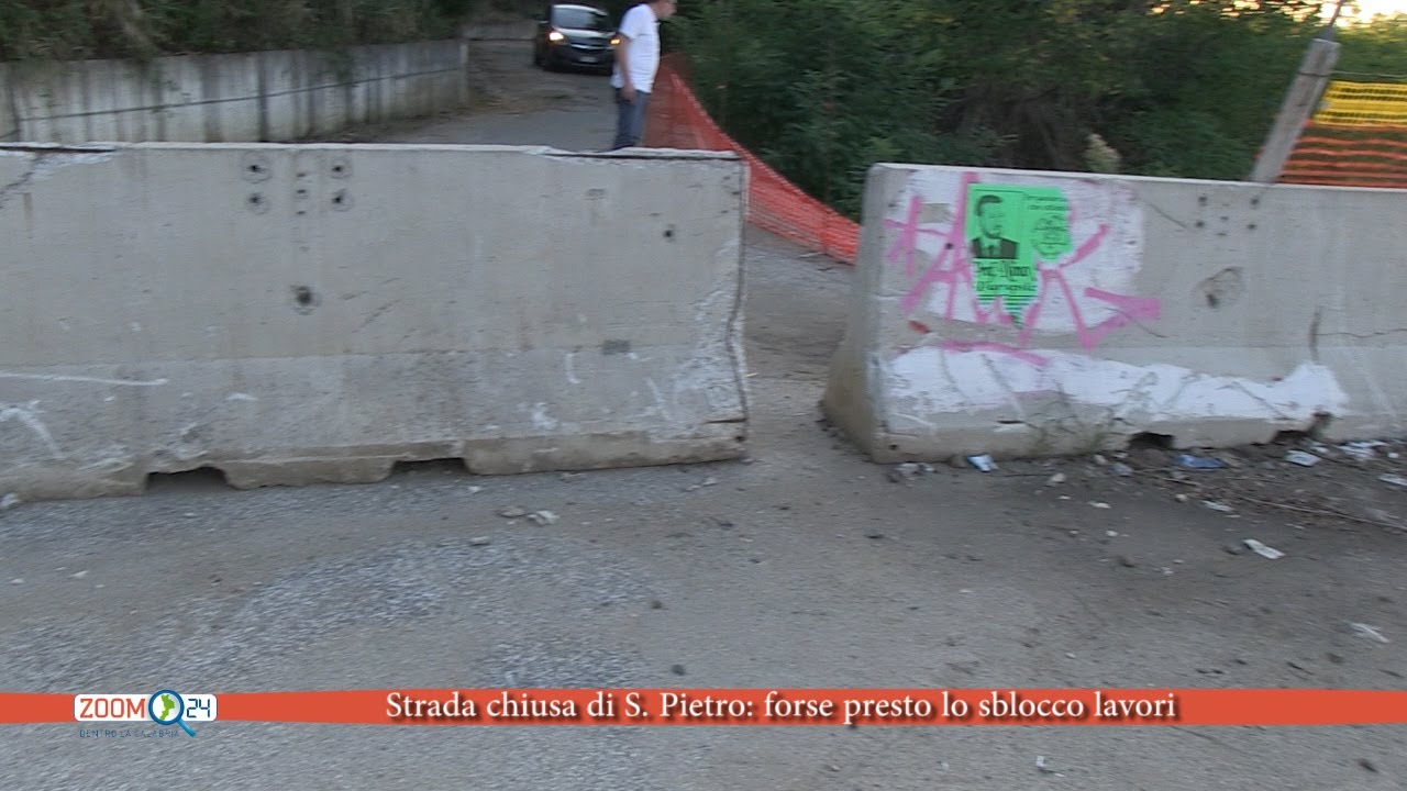 Strada chiusa di S. Pietro: si attende lo sblocco lavori (VIDEO)