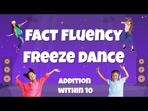 NEW! Fact Fluency Freeze Dance! Addition within 10 - Grade 1 Math Skills