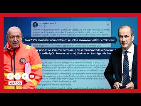 Hegedűs Zsolt Győrfi Pál leváltásáról: A mentőknek nem celebarcokra van szükségük