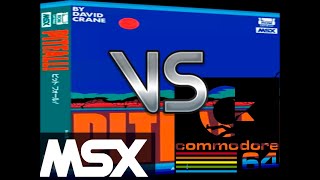 MSX VS C64 : Pitfall
