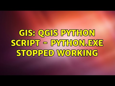 Gis Qgis Python Script Python Exe Stopped Working