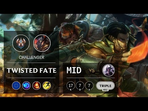 Twisted Fate Mid vs Syndra - EUW Challenger Patch 9.24
