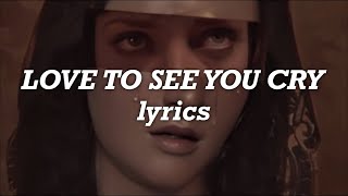 Enrique Iglesias - Love To See You Cry (Lyrics)