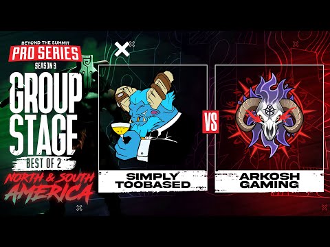 simply TOOBASED vs Arkosh Game 2 - BTS Pro Series 9 AM: Group Stage w/ Kmart & ET