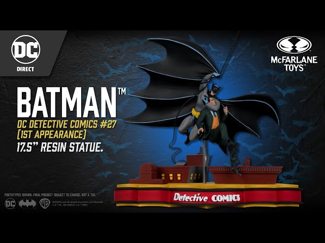 Vídeo relacionado con McFarlane DC Direct - Estatua 1/10 de Batman Detective Comics 27 (1st Appearance), edición Limitada, 45 cm