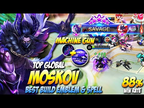 MOSKOV Best Build this 2021 Top 1 Global Moskov Build | Revamped Moskov Gameplay Mobile Legends Ep84