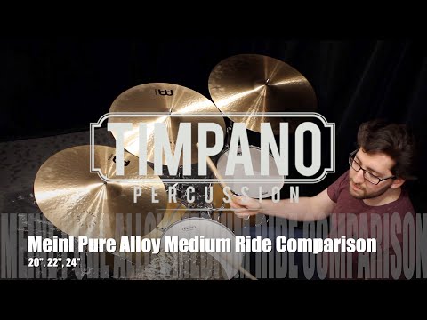 Meinl Pure Alloy Medium Ride Comparison: 20", 22", 24"
