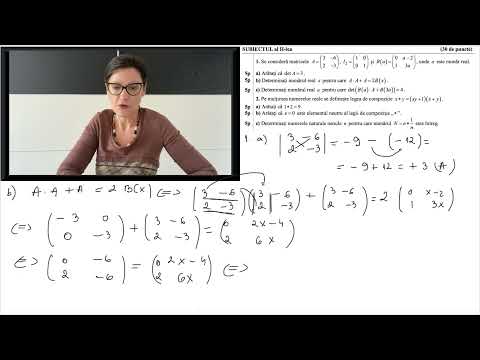 Model 2022, Bacalaureat Matematică,Tehnologic