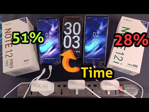 Infinix NOTE 12 Pro 5G Vs NOTE 12i Charging Experiment