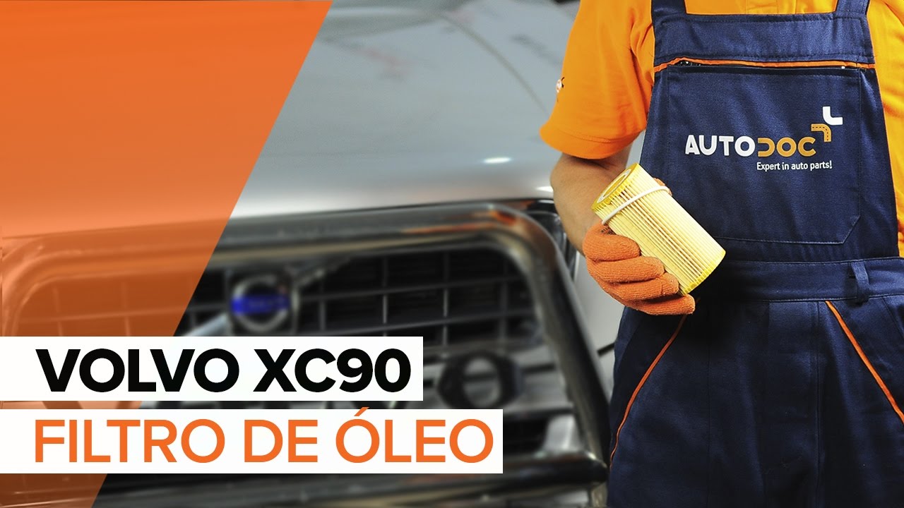 Como mudar óleo do motor e filtro em Volvo XC90 1 - guia de substituição