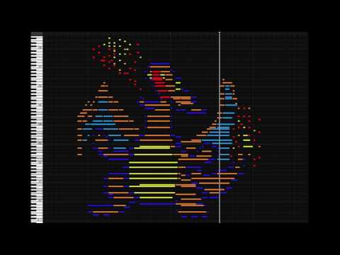 MIDI Drawing no. #21 - Charizard (Pokémon 006)