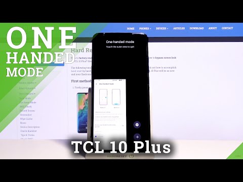 How to Activate One-Handed Mode & Make Screen Smaller in TCL 10 Plus?