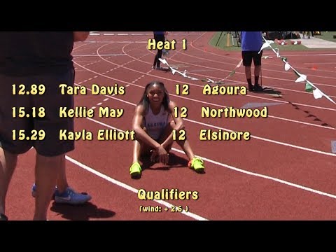 2017 TF - CIF-ss Prelims (D2) - 100 Hurdles (Girls, 4 Heats) (11-D2)