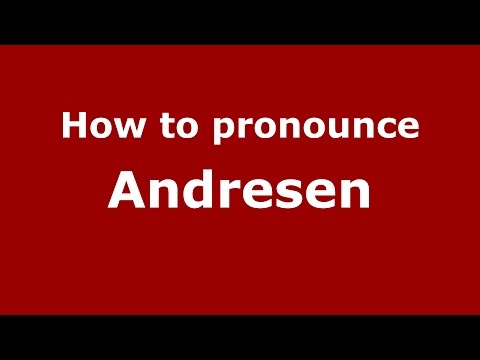 How to pronounce Andresen (Spanish/Argentina) - PronounceNames.com