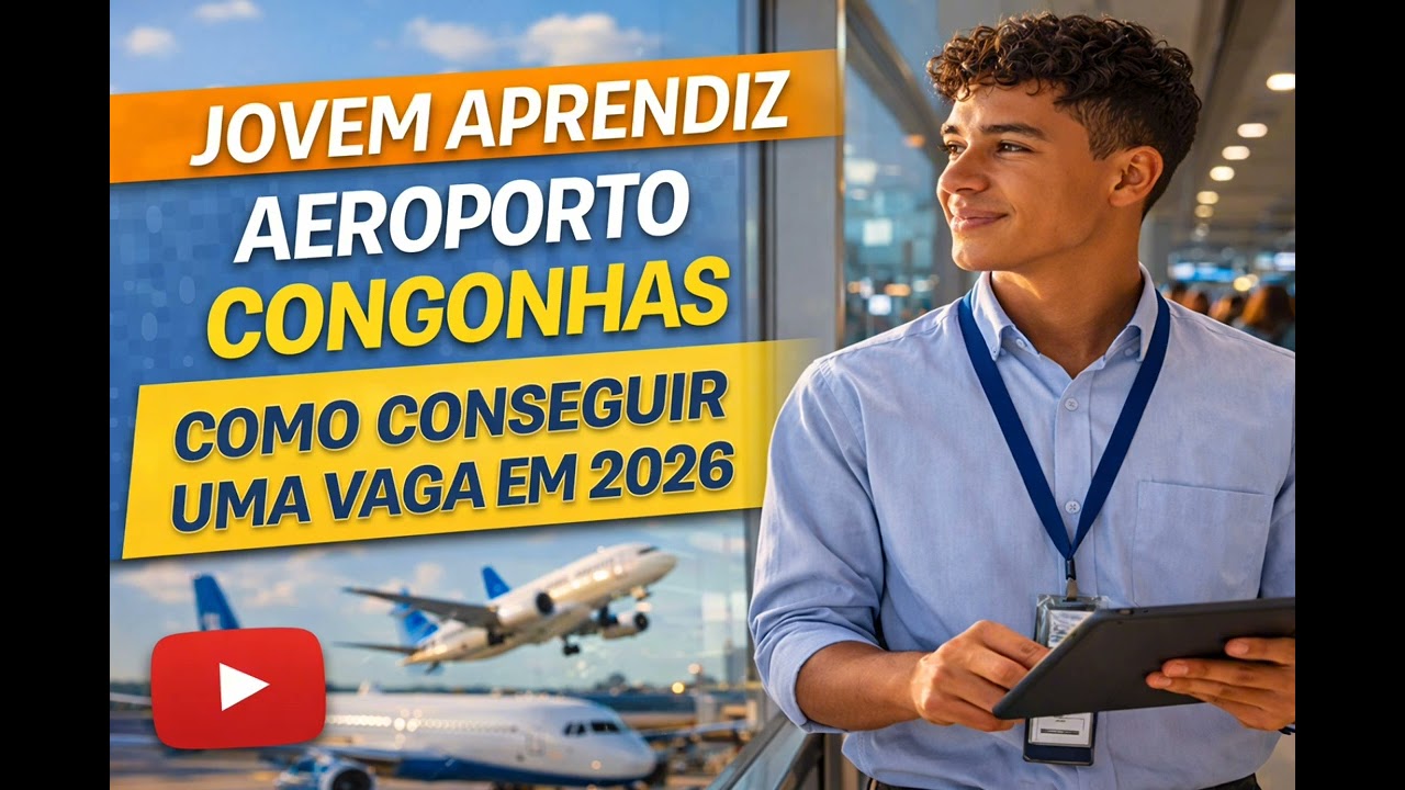 Vídeo explicativo sobre Jovem Aprendiz Aeroporto