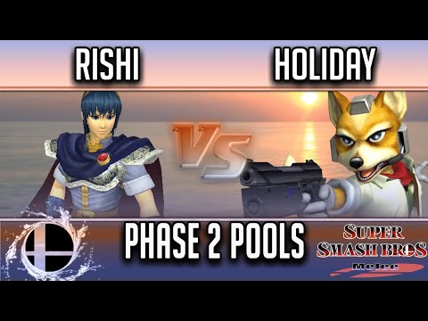 Smash'N'Splash 4  PHASE 2 POOLS - VGBC | Rishi (Marth) vs  Holiday (Fox)