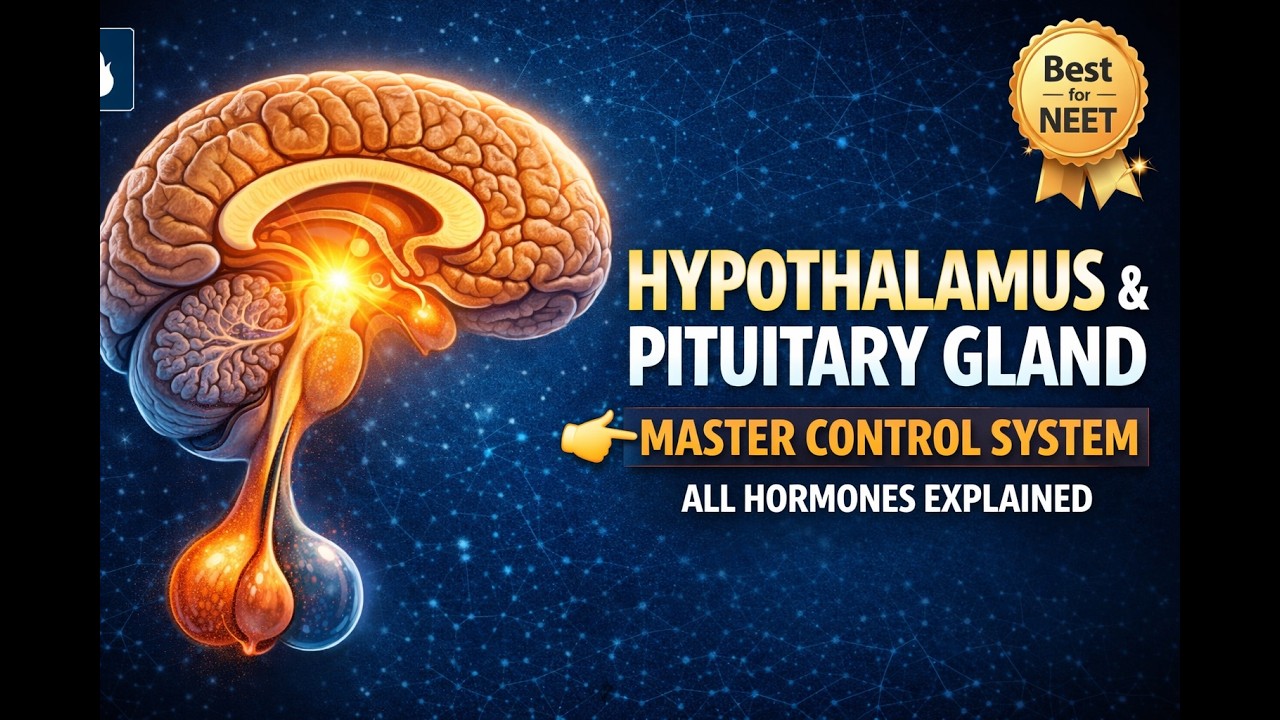 CBSE Class 11 Biology || Hypothalamus, Pituitary Gland & ...