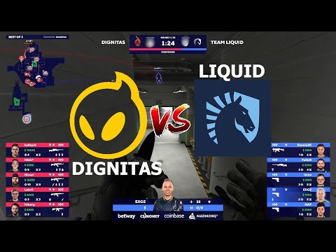 CS GO - Liquid vs Dignitas - BLAST Premier Spring 2021 - f0rest clutches
