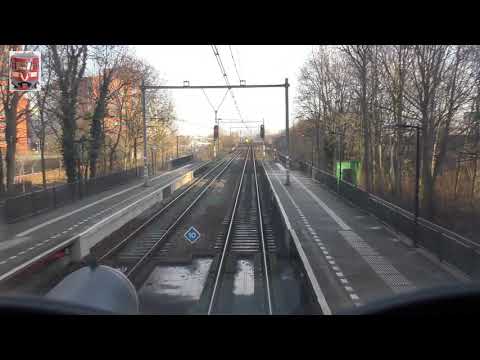 Riding with the train driver from Rotterdam to Utrecht. (without speedometer)