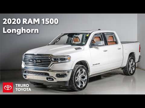 2020 Ram 1500 Longhorn 4x4 Crew Cab 5'7" Box in White for sale at Truro Toyota in Truro, NS