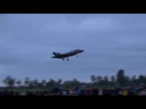 Two F-35 LIGHTNING II arriving at Dutch Airbase Leeuwarden