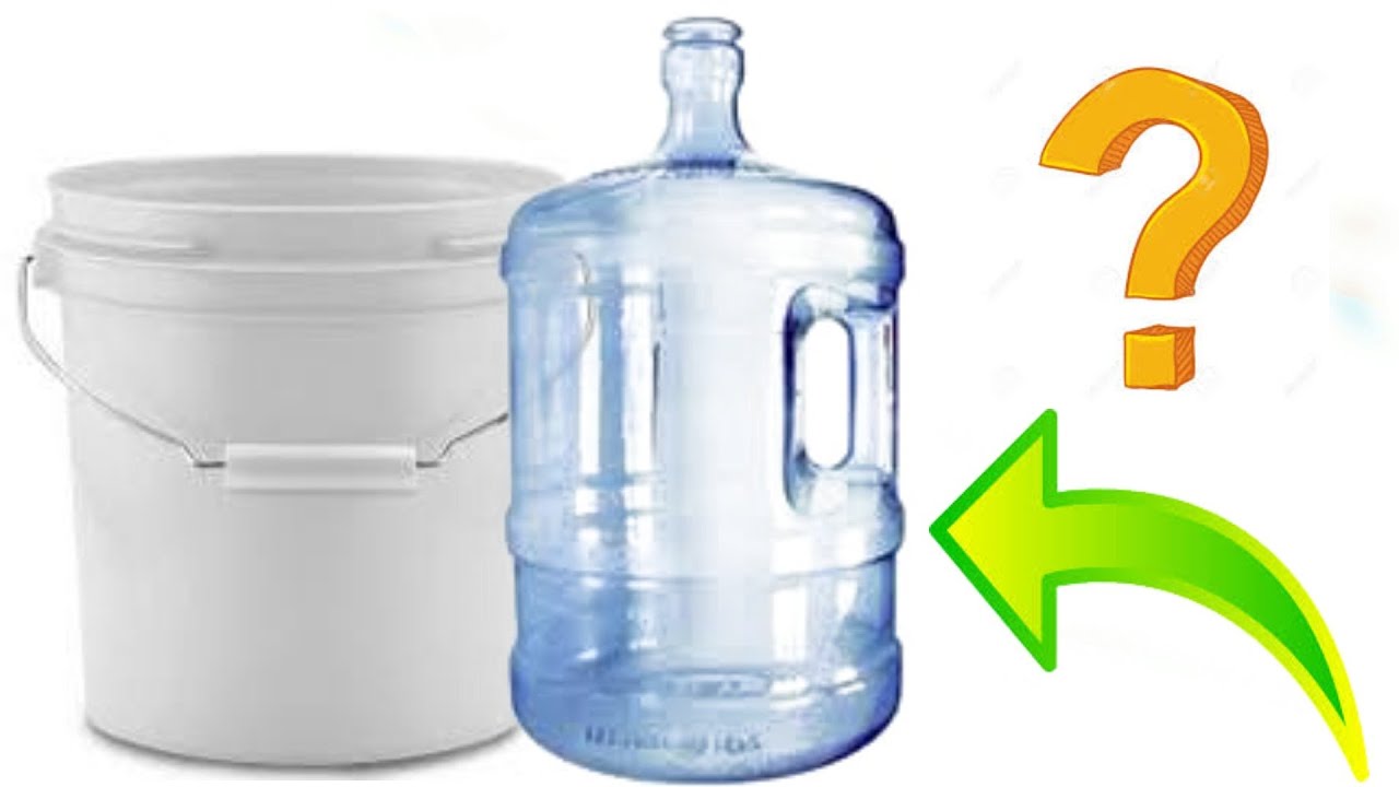 Como reciclar un garrafón de agua y un bote de pintura