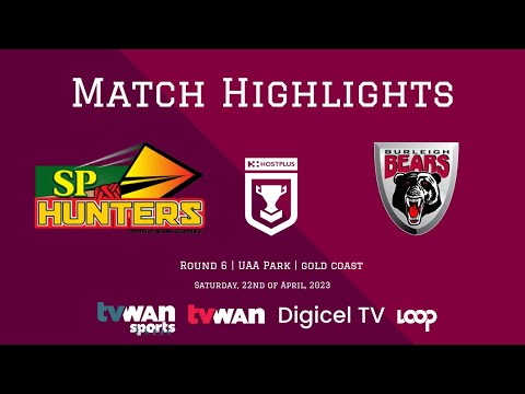 PNG Hunters vs Burleigh Bears Highlights | Round 6 | 2023