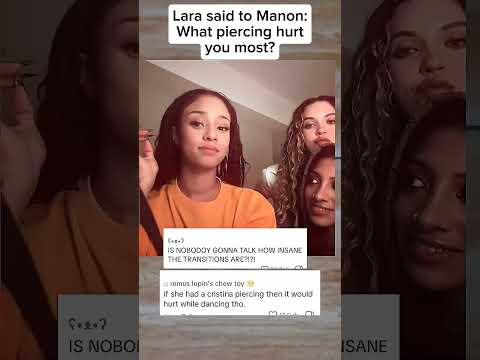 Lara said to Manon, what piercing hurt you most? #manon #katseye #shorts