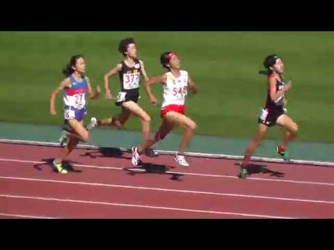 ジュニアオリンピック陸上 C女子 800m 準決勝-1 Women 11-12 y/o Semi Final-3 Jr.Olympic Track Athlete Japan 2015.10.25 