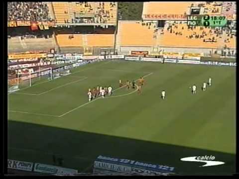 LECCE-Fiorentina 4 a 1 del 14 ottobre 2001 (telecronaca primo tempo)