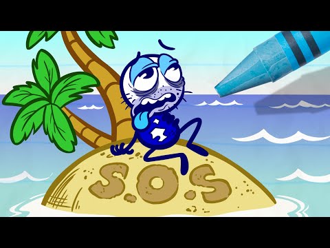 Pencilmate's SOS Stuck On An Island! - Pencilmation India | Animation | Cartoons | Pencilmation